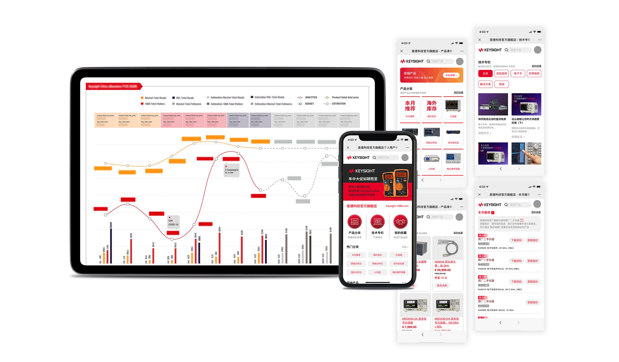 Keysight WeChat Account and Customer Center