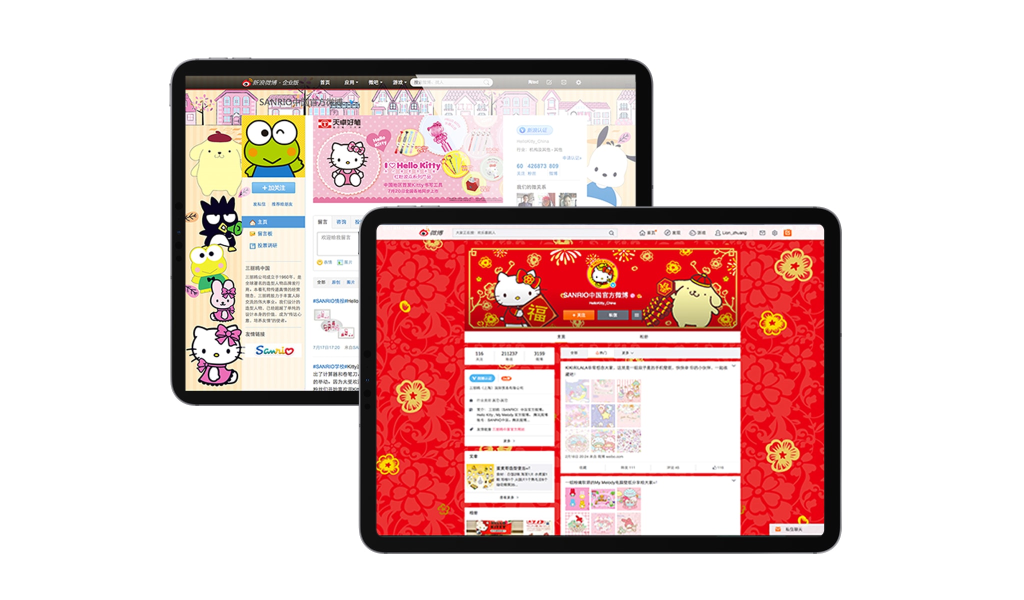 Weibo Campaigns for Sanrio